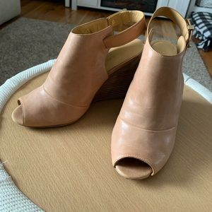 Coach Lindsay peep toe wedges